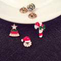 Korean Style Cute Cartoon Christmas Brooch Three Piece Set For Girls Boys Holiday Gift Pin view 3