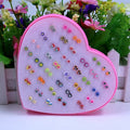 36 Pairs Mixed Fruit Flower Heart Handmade Polymer Clay 5mm Cute Random Mini Stud Earrings view 2