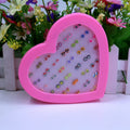 36 Pairs Mixed Fruit Flower Heart Handmade Polymer Clay 5mm Cute Random Mini Stud Earrings view 3