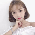 Elegant Rhinestone Heart Drop Stud Earrings Korean Long Bar Alloy Zircon Sweetheart Dangle Earrings view 3