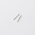 Elegant Minimalist Alloy Silver Tone Straight Bar Ear Studs For Ear Hole Care Cartilage Piercing Accessories Earrings view 5