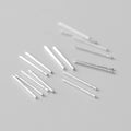 Elegant Minimalist Alloy Silver Tone Straight Bar Ear Studs For Ear Hole Care Cartilage Piercing Accessories Earrings view 3