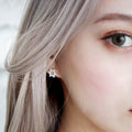 Korean Minimalist Hollow Six Point Star Alloy Stud Earrings For Women Students Fashion Earrings view 3