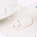 Korean Minimalist Geometric Bracelet For Women Classic Simple Versatile Fashion Bangle view 2