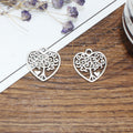 Heart Shaped Tree of Life Alloy Charms in Three Finishes view 3
