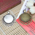 Hollow Star Cabochon Tray Pendant 44x36mm for 25mm Cabochon