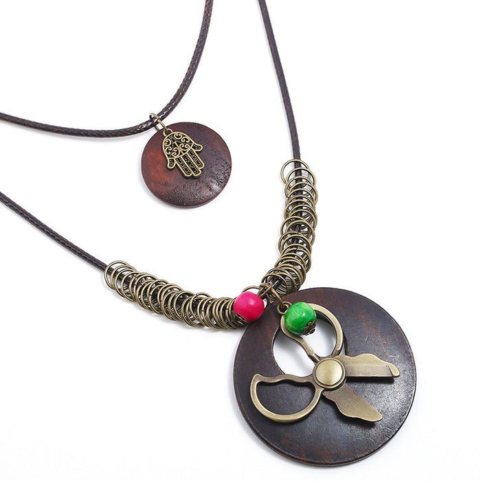 Punk Vintage Alloy Long Sweater Necklace For Women, Direct Multilayer Fashion Chain