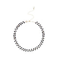 Fashion OL Faux Pearl And Artificial Crystal Geometric Round Choker Necklace For Women view 5