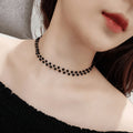 Fashion OL Faux Pearl And Artificial Crystal Geometric Round Choker Necklace For Women view 1