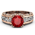 Women's Alloy 14K Rose Gold Plated Two Tone Ring, European Fashion Jewelry view 6
