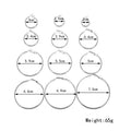 Elegant 12 Pair Alloy Oversized Hoop Set For Women, Layered Big Circle Statement Nightclub Earrings view 4