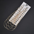 Elegant 12 Pair Alloy Oversized Hoop Set For Women, Layered Big Circle Statement Nightclub Earrings view 2