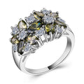 European American Women's Ring With Cubic Zirconia And Synthetic Gemstone Gift Jewelry view 3
