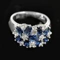 European American Women's Ring With Cubic Zirconia And Synthetic Gemstone Gift Jewelry view 2