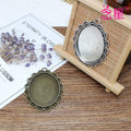 Large Oval Lace Edge Pendant Trays in Four Finishes view 2