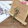 Ornate Skeleton Key Alloy Charms in Four Metal Finishes view 2