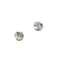 Korean Style Magnetic Round Rhinestone Crystal Stud Ear Clips Elegant No Piercing Unisex Earrings view 5