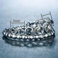 Simple Heart Crown Womens Ring, Fine Copper Silver Plated Zircon Jewelry Accessories view 4