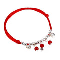Korean Simple Bell Red String Anklet Handmade Braided Ethnic Foot Chain For Zodiac Year Bracelet view 5