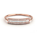 Fashion Unisex Copper Ring With Zircon Stone, Birthday And Anniversary Jewelry Gift view 6