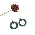 Korean Minimalist Wooden Geometric Stud Earrings Long Wood Drop Earrings For Women view 5