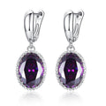 Vintage Luxury Women's Drop Earrings With Large Zircon Stones, Simple Elegant Party Jewelry view 6