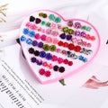 Korean Style Resin Rose Flower Studs Colorful Resin Floral Hypoallergenic Pin Fashion Earrings view 1