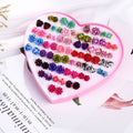 Korean Style Resin Rose Flower Studs Colorful Resin Floral Hypoallergenic Pin Fashion Earrings view 3