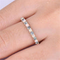 14K Rose Gold Plated Silver Opal Ring With Rhinestones For Engagement And Wedding view 4