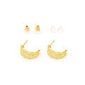 Luxury Micro Pave Leaf Feather Earrings For Women High Quality Creative Fashion Jewelry view 2