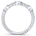 New Womens Micro Pave Zircon Twist Ring, Simple Fashion Finger Jewelry view 4