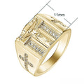 European Court Style Unisex Ring With Micro Pave Rhinestones, Creative Fashion Finger Ring view 2