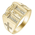 European Court Style Unisex Ring With Micro Pave Rhinestones, Creative Fashion Finger Ring view 1