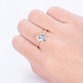 European American Womens Teardrop Zircon Ring, Trendy Fresh Fashion Jewelry view 3