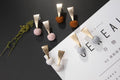 Korean Fresh Fabric Ball Geometric Alloy Stud Earrings Elegant Minimal Patterned Round Drop Earrings view 4