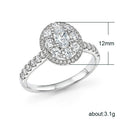 Fashion Versatile Full Zircon Ring For Women, Party Gathering Finger Jewelry Accessory view 5