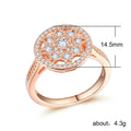 Luxury Full Star Zircon Ring For Women, Elegant Proposal Engagement Gift Finger Jewelry view 5