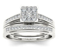 Fashion Zircon Couple Rings For Engagement Matching Wedding Bands Cross Border Jewelry view 1