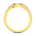 Delicate Hollow Heart Micro Pave Zircon Ring For Women, Creative Linked Hearts Fashion Jewelry view 5