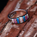 European Enamel Oil Drip Ring For Women Wedding Band Jewelry Accessories view 3
