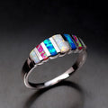 European Enamel Oil Drip Ring For Women Wedding Band Jewelry Accessories view 4