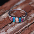 European Enamel Oil Drip Ring For Women Wedding Band Jewelry Accessories view 2