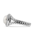 Copper Silver Plated Pearl Zircon Engagement Ring For Women, Delicate Fashion Jewelry view 3