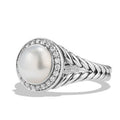 Copper Silver Plated Pearl Zircon Engagement Ring For Women, Delicate Fashion Jewelry view 2