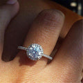 Round Eight Hearts Eight Arrows Micro Pave Full Zircon Ring For Women, Fashion Jewelry view 3
