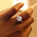 Round Eight Hearts Eight Arrows Micro Pave Full Zircon Ring For Women, Fashion Jewelry view 4