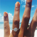 Round Eight Hearts Eight Arrows Micro Pave Full Zircon Ring For Women, Fashion Jewelry view 2