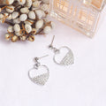 Elegant Rhinestone Alloy Geometric Heart Triangle Star Stud Drop Earrings, Korean Fashion Women's Earrings view 3