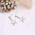 Elegant Rhinestone Alloy Geometric Heart Triangle Star Stud Drop Earrings, Korean Fashion Women's Earrings view 2
