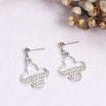 Elegant Rhinestone Alloy Geometric Heart Triangle Star Stud Drop Earrings, Korean Fashion Women's Earrings view 4